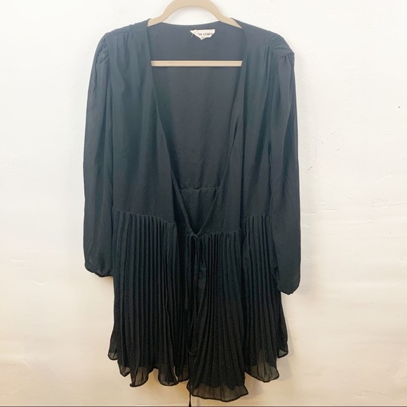 Haute Curve Tops - Haute Curve l Plus Size Black Chiffon Kimono Top